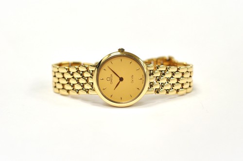 Omega 18ct gold deville - gold,